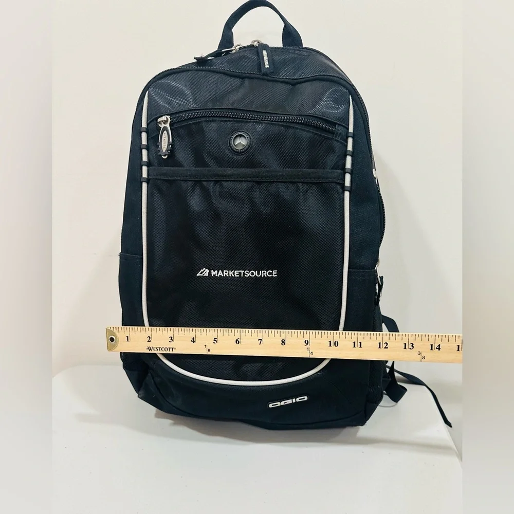 Ogio Carbon-Black Backpack-BF Goodwrich Wide Open Marcetsource  Logo Utility Bag
